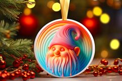 Round Christmass Ornament PNG Product Image 1