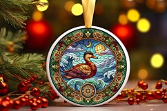 Round Christmas Ornament Sublimation|Clipart Product Image 1
