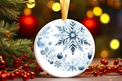 Round Christmas Ornament Sublimation|Clipart Product Image 3