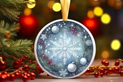 Round Christmas Ornament Sublimation|Clipart Product Image 3