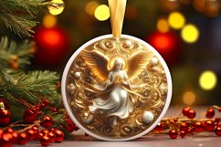 Round Christmas Ornament Sublimation|Clipart Product Image 1