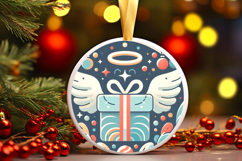 Round Christmass Ornament PNG Product Image 1