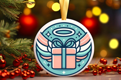 Round Christmass Ornament PNG Product Image 1