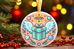 Round Christmass Ornament PNG Product Image 1