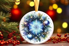 Round Christmas Ornament Sublimation|Clipart Product Image 3