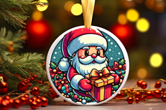 Round Christmass Ornament PNG Product Image 1