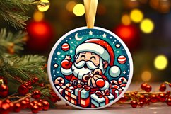Round Christmas Ornament Sublimation|Clipart Product Image 1