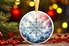 Round Christmas Ornament Sublimation|Clipart Product Image 3
