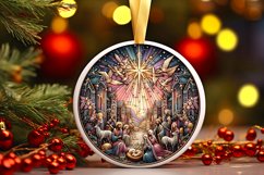 Round Christmas Ornament Sublimation|Clipart Product Image 1