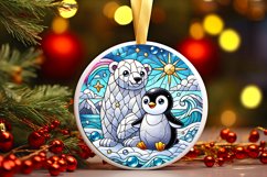 Round Christmas Ornament Sublimation|Clipart Product Image 1