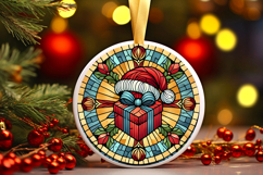 Round Christmass Ornament PNG Product Image 1