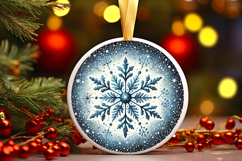 Round Christmass Ornament PNG Product Image 1