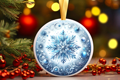 Round Christmass Ornament PNG Product Image 1