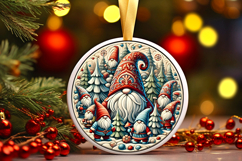 Round Christmass Ornament PNG Product Image 1