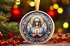 Round Christmas Ornament Sublimation|Clipart Product Image 1