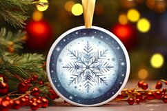 Round Christmas Ornament Sublimation|Clipart Product Image 3