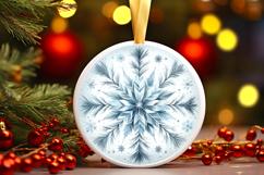 Round Christmass Ornament PNG Product Image 1