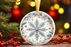Round Christmas Ornament Sublimation|Clipart Product Image 3