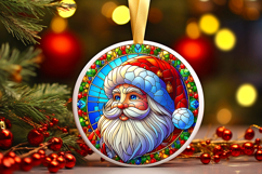 Round Christmass Ornament PNG Product Image 1