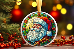 Round Christmass Ornament PNG Product Image 1