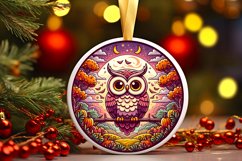Round Christmas Ornament Sublimation|Clipart Product Image 1