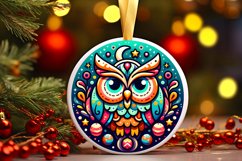 Round Christmas Ornament Sublimation|Clipart Product Image 1