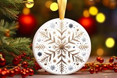 Round Christmas Ornament Sublimation|Clipart Product Image 1