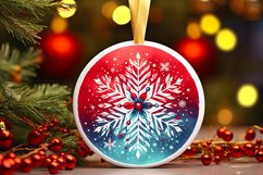 Round Christmas Ornament Sublimation|Clipart Product Image 3