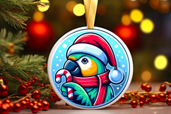 Round Christmass Ornament PNG Product Image 1