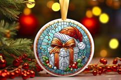 Round Christmass Ornament PNG Product Image 1