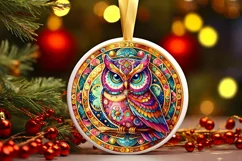 Round Christmas Ornament Sublimation|Clipart Product Image 1