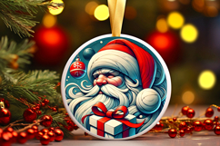 Round Christmass Ornament PNG Product Image 1