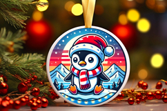 Round Christmass Ornament PNG Product Image 1