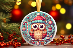 Round Christmass Ornament PNG Product Image 1