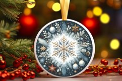 Round Christmas Ornament Sublimation|Clipart Product Image 3