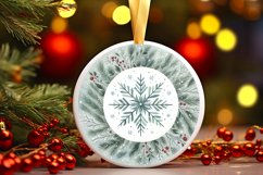 Round Christmas Ornament Sublimation|Clipart Product Image 3