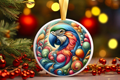 Round Christmass Ornament PNG Product Image 1