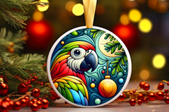 Round Christmass Ornament PNG Product Image 1