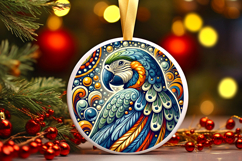 Round Christmass Ornament PNG Product Image 1