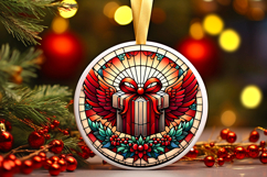 Round Christmass Ornament PNG Product Image 1