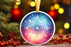 Round Christmas Ornament Sublimation|Clipart Product Image 3