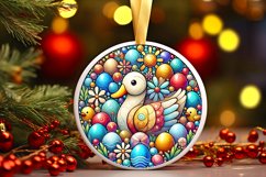 Round Christmas Ornament Sublimation|Clipart Product Image 1