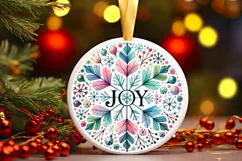 Round Christmass Ornament PNG Product Image 1