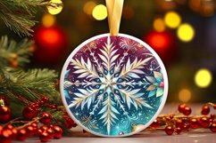 Round Christmas Ornament Sublimation|Clipart Product Image 3