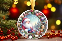 Colorful Pastel Christmas Santa PNG Product Image 3