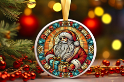 Round Christmass Ornament PNG Product Image 1