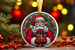 Round Christmass Ornament PNG Product Image 1