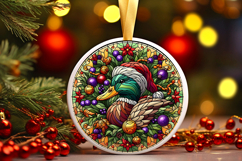 Round Christmass Ornament PNG Product Image 1
