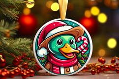 Round Christmass Ornament PNG Product Image 1