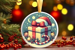 Round Christmas Ornament Sublimation|Clipart Product Image 1